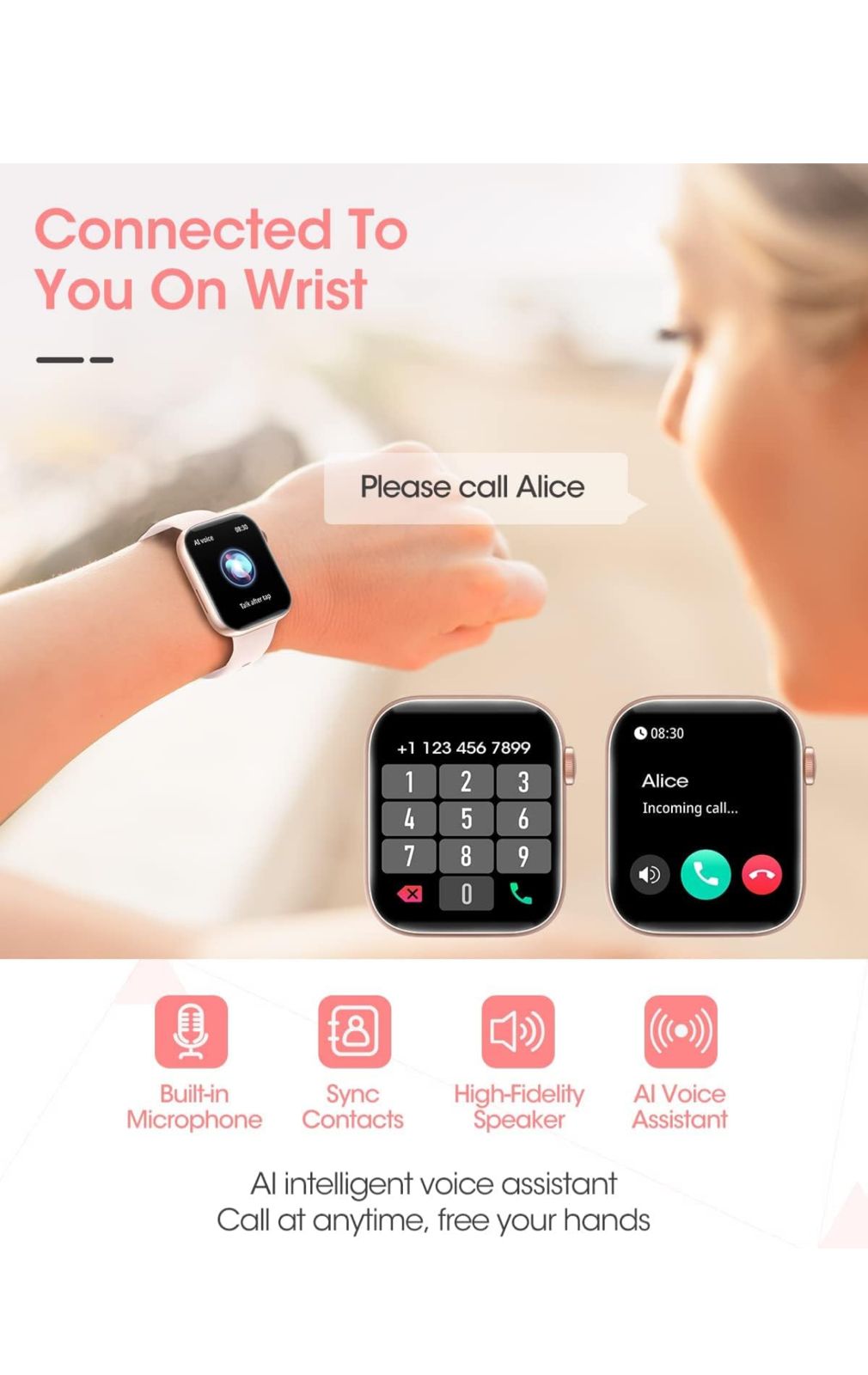 Ladies Smart Watch (Answer/Make Calls)