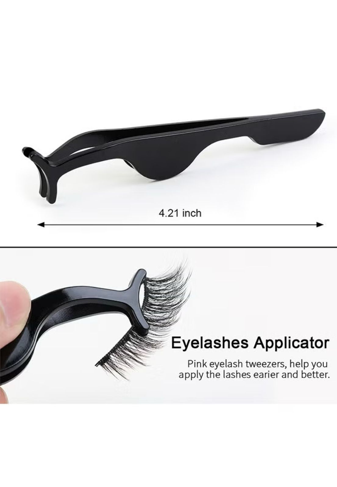 YALLA LASH Magnetic False Eyelashes Kit, 5 Pairs Different Styles 3D Look Magnetic Lashes, No Glue Needed